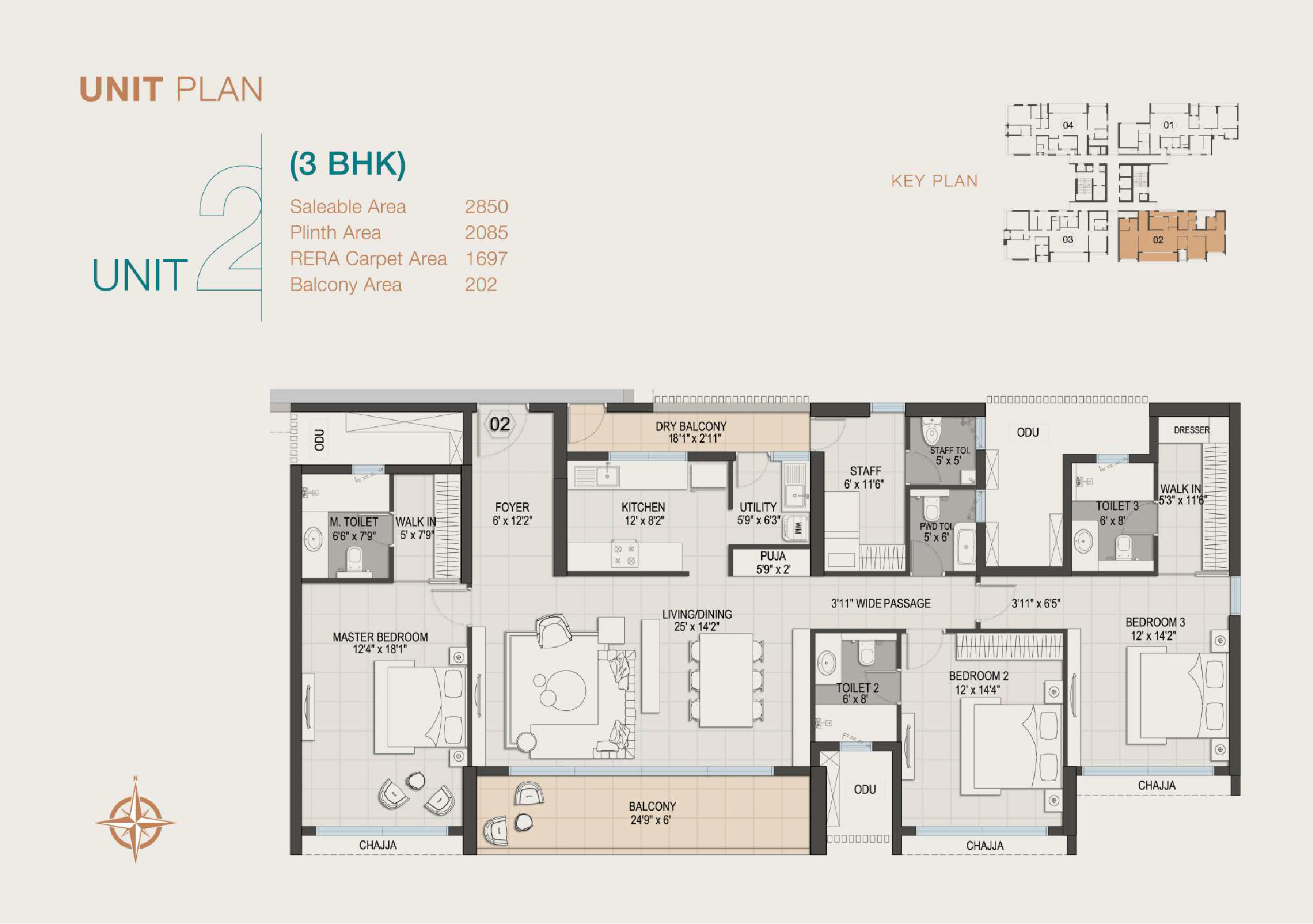 3BHK - Type 3