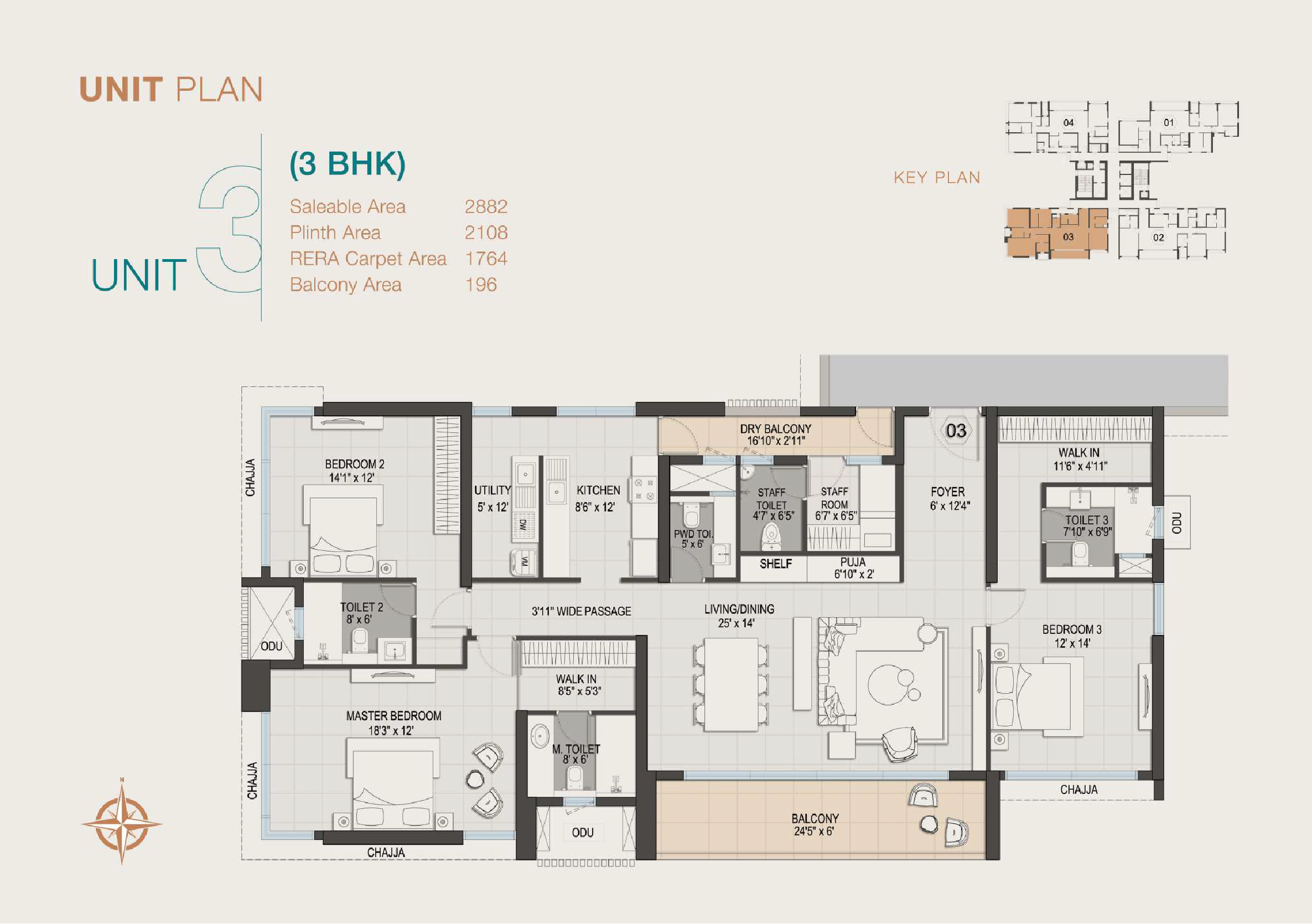 3BHK - Type 4